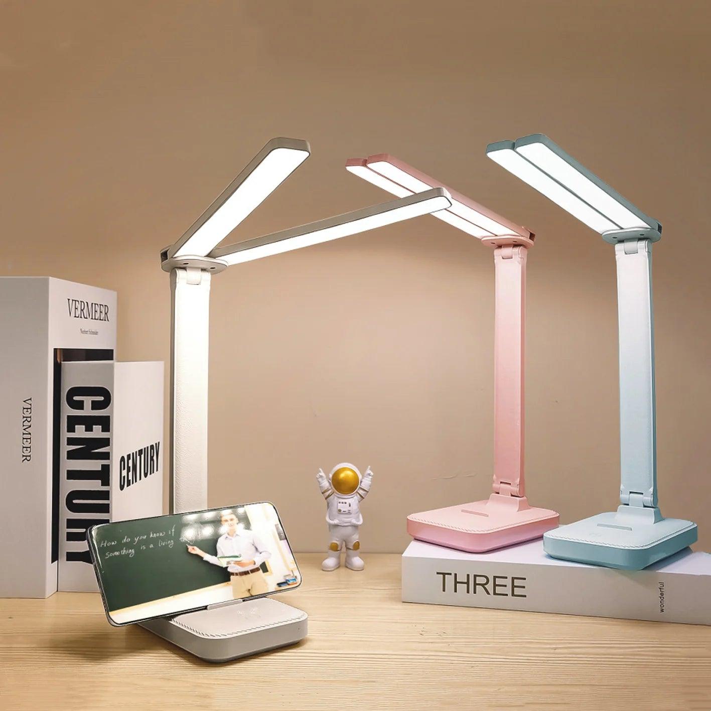 lampe de bureau rechargeable à 2 têtes 3 modèles