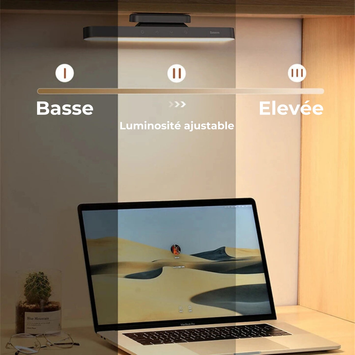 lampe magnétique de bureau luminosité