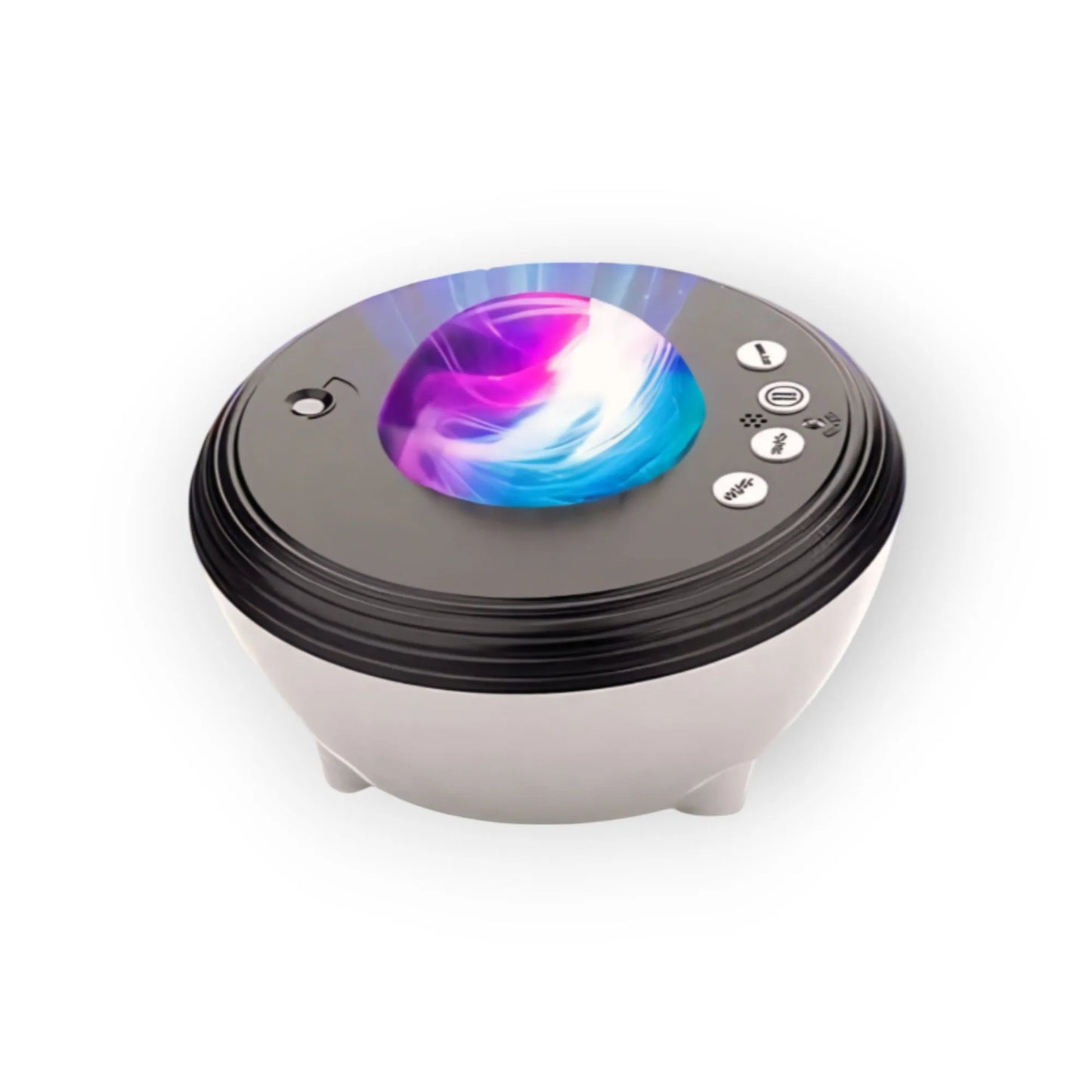 projecteur d'aurores boréales fond blanc