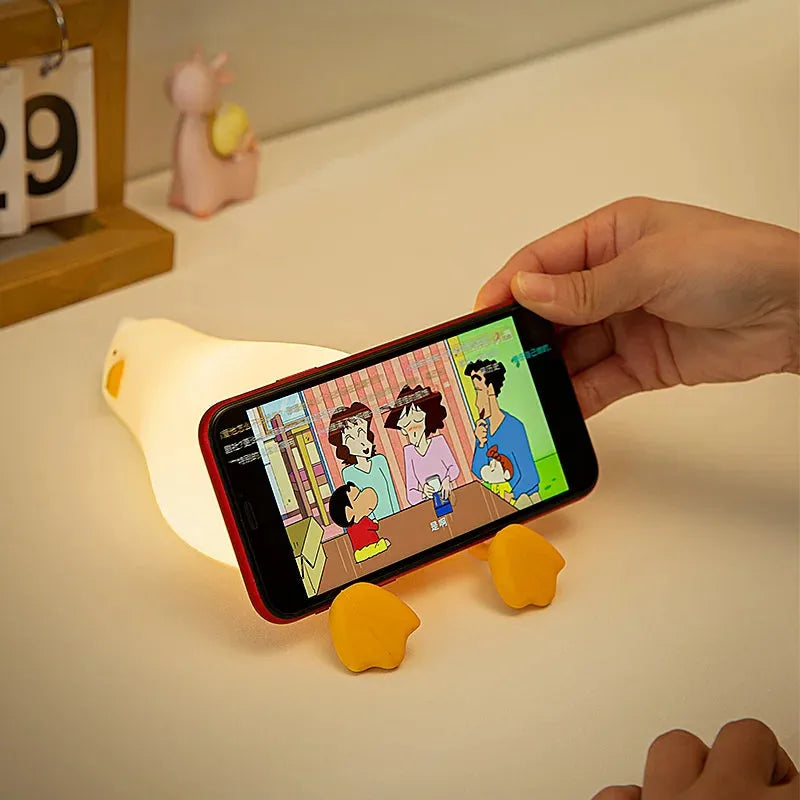 veilleuse canard support de téléphone