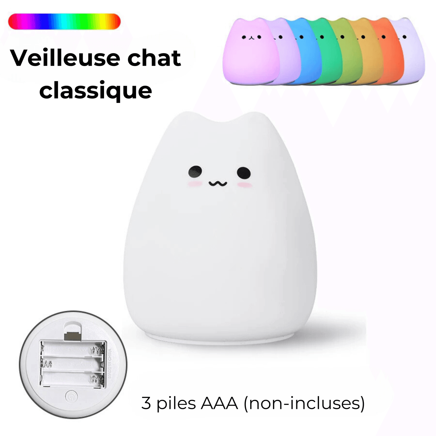veilleuse chat classique