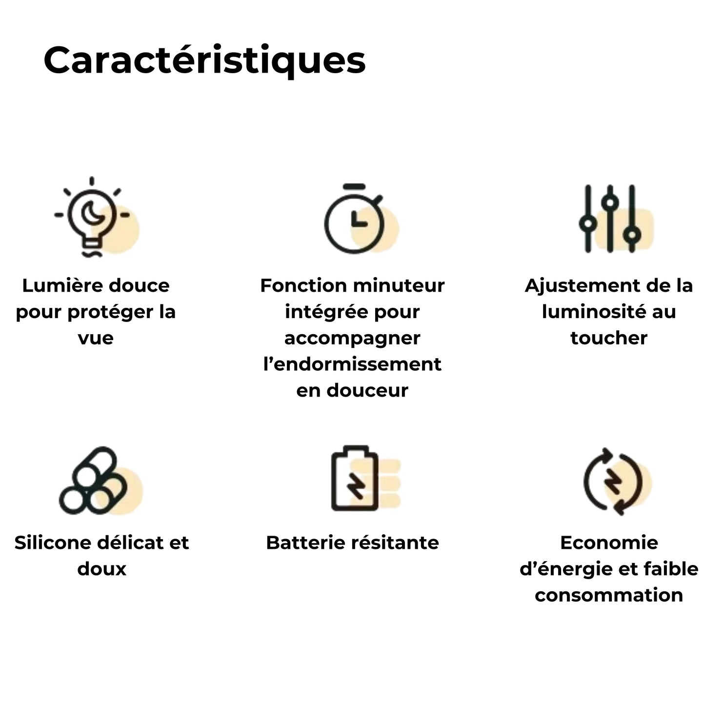 veilleuse led sans fil caractéristiques