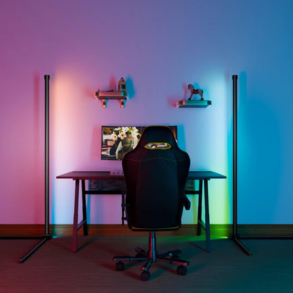 Barre lumineuse à côté d'un bureau