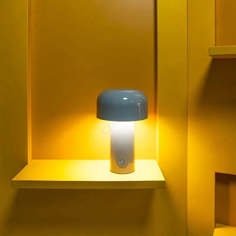 Lampe de table champignon style italien