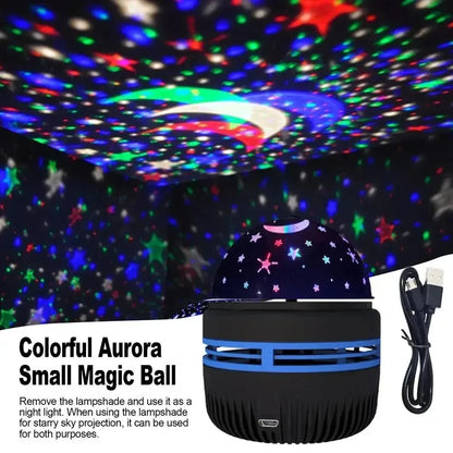 Water Ocean Wave Projector Led Night Light for Home Bedroom Decor Colorful Starry Sky Projector Lamp Great Kid Gift