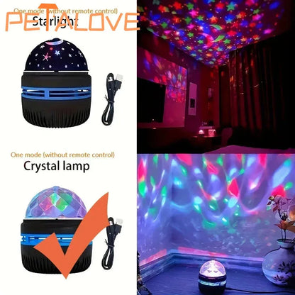 Water Ocean Wave Projector Led Night Light for Home Bedroom Decor Colorful Starry Sky Projector Lamp Great Kid Gift