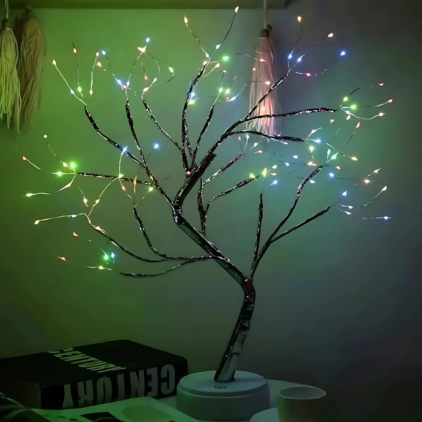 arbre lumineux à led bourgeons multicolore