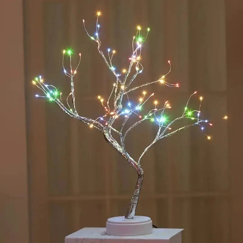 arbre lumineux à led bourgeons multicolore 2