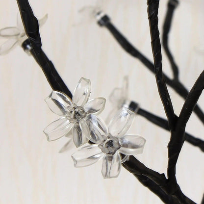 cerisier lumineux led blanc de près éteint