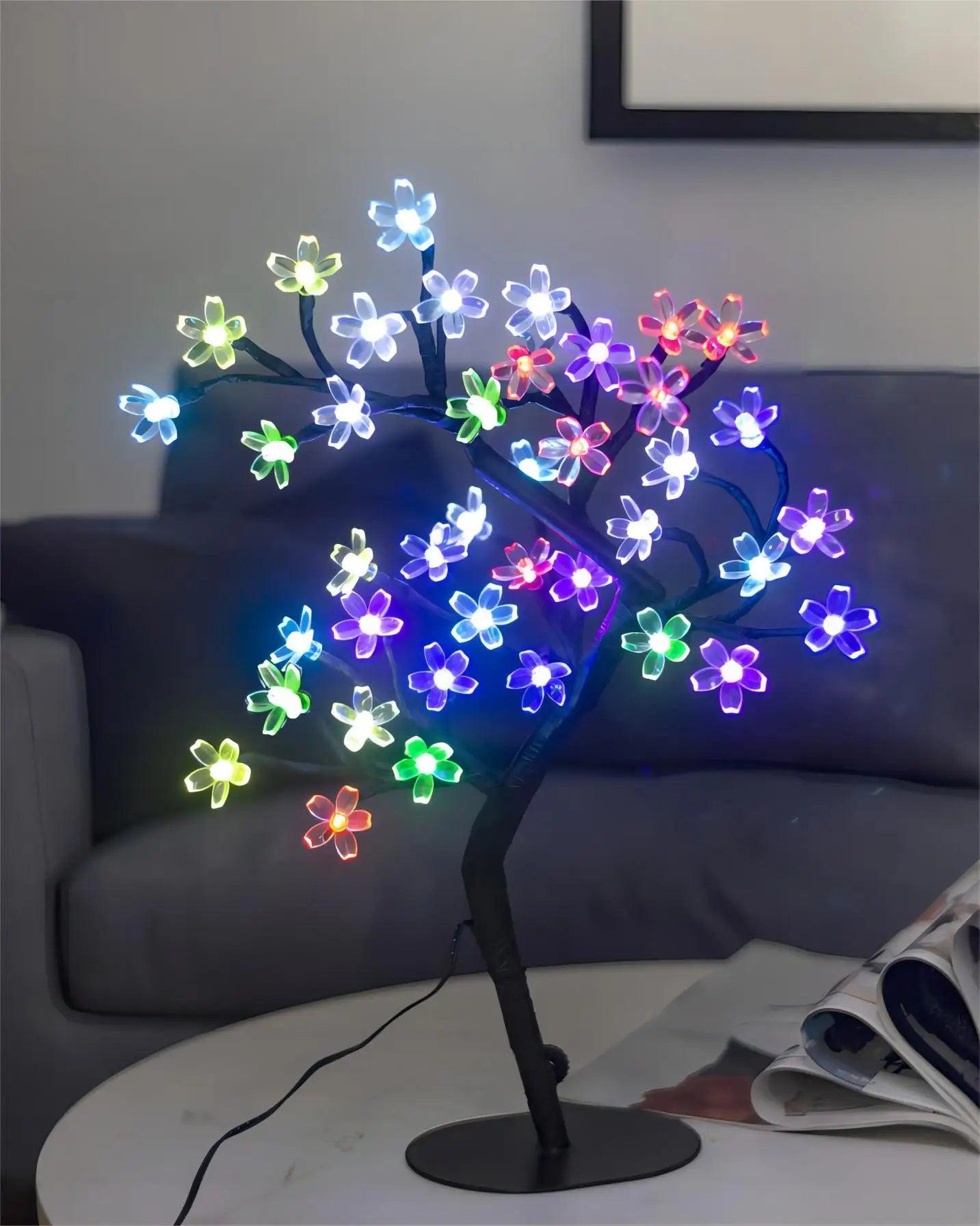cerisier lumineux led multicolore