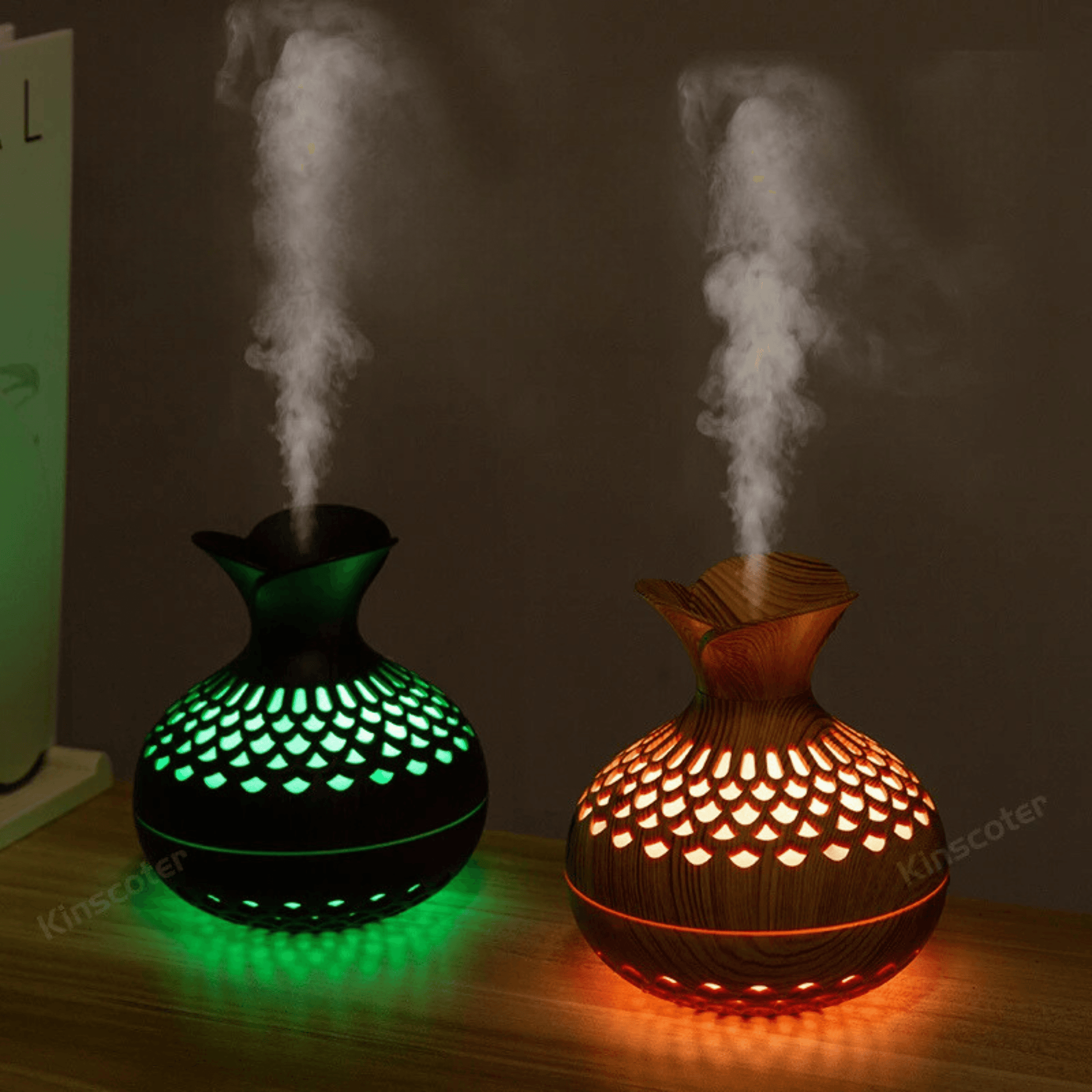 humidificateur bois 2 modèles