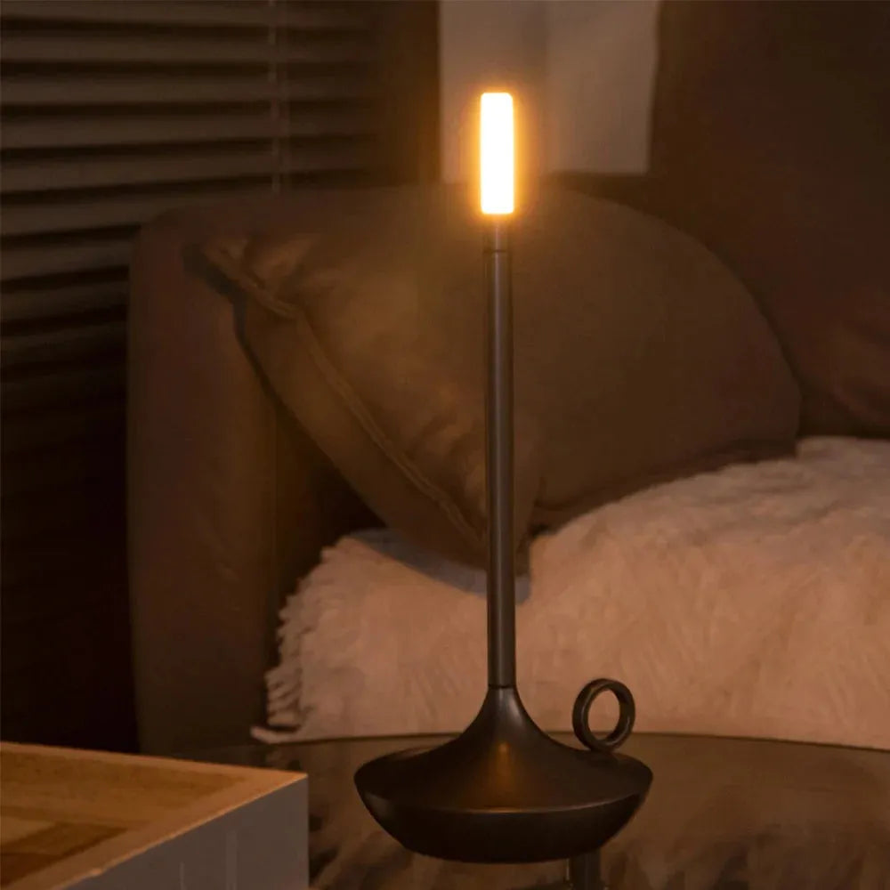 lampe bougie vintage table de chevet