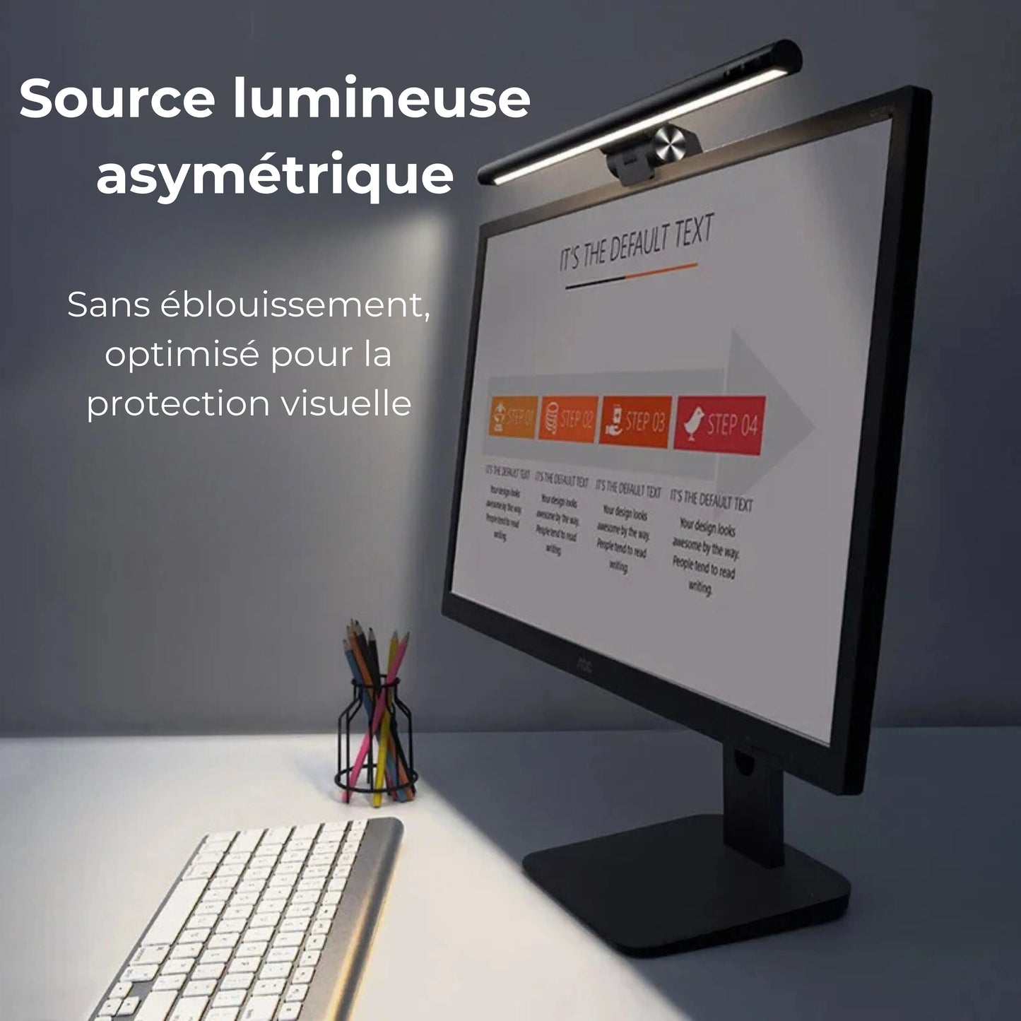 lampe écran ordinateur asymétrique