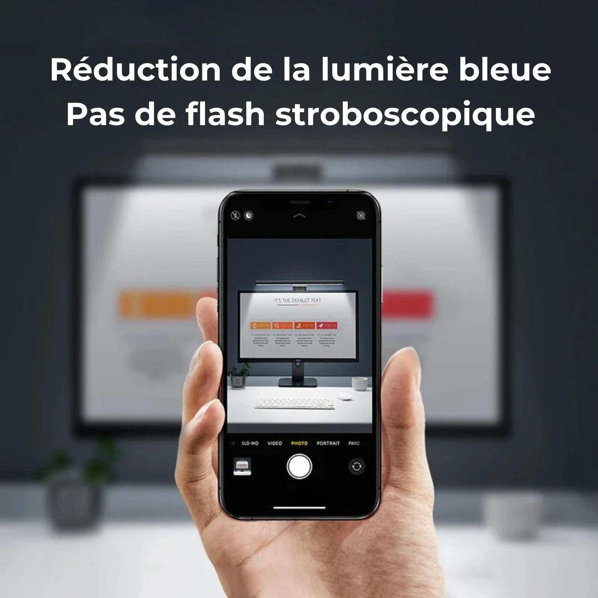 lampe écran ordinateur réduction lumière bleue