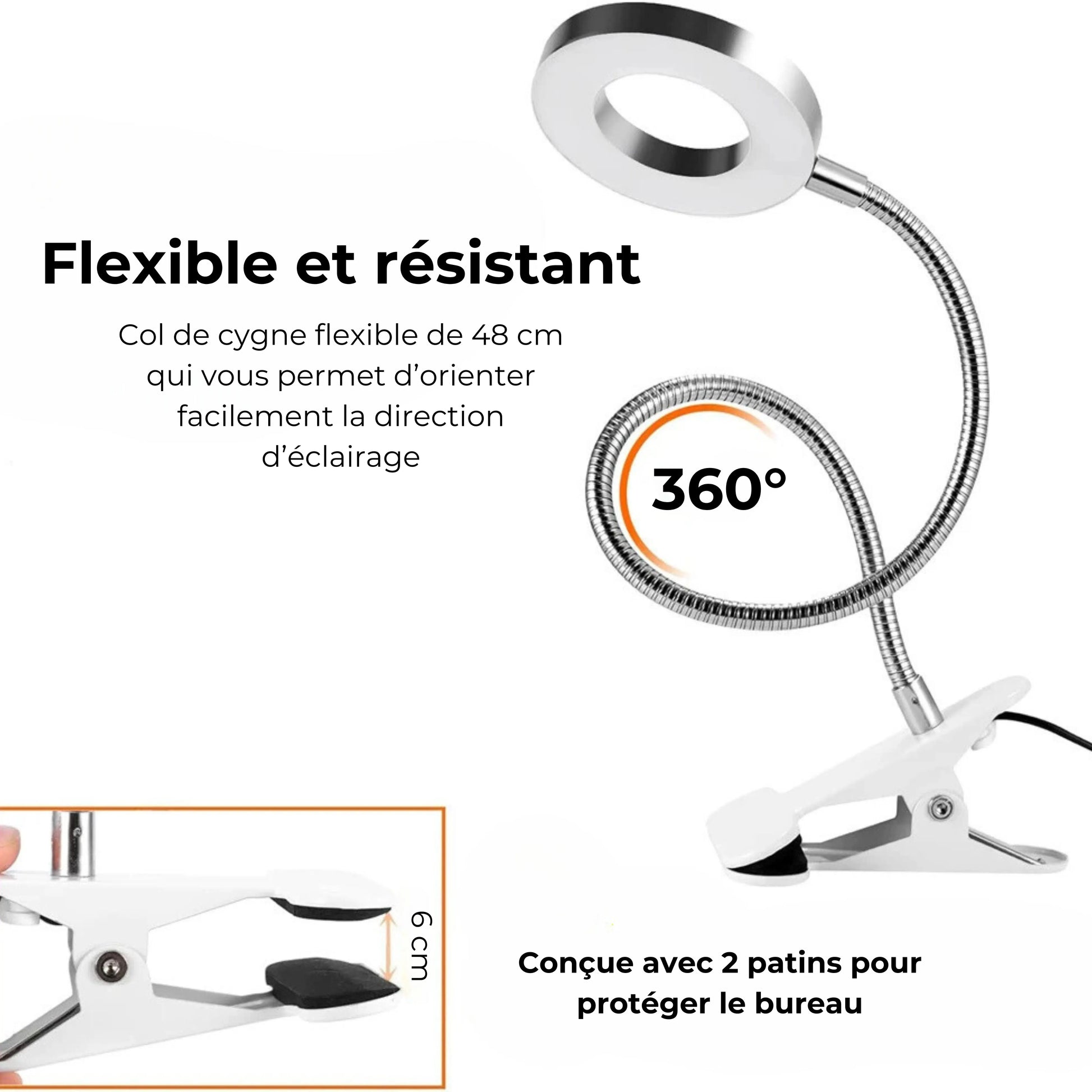 lampe de bureau à pince caractéristiques
