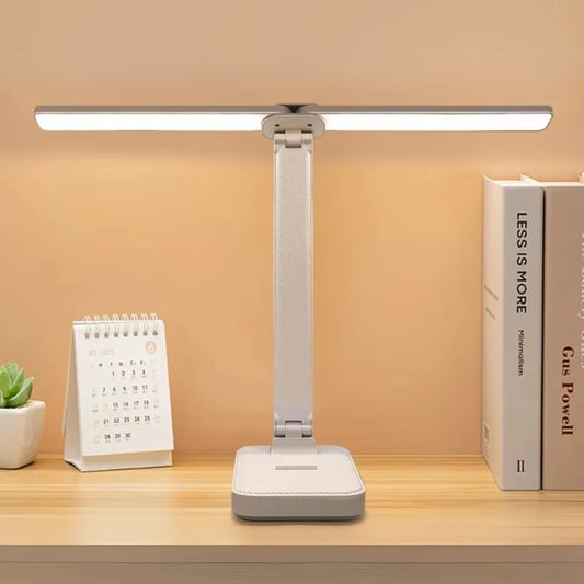 lampe de bureau rechargeable à 2 têtes 1