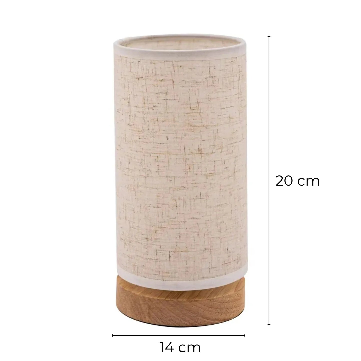 lampe de chevet pied en bois cylindrique dimensions