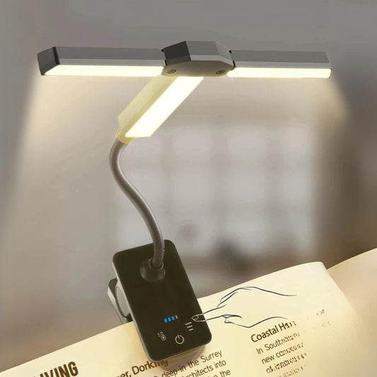 lampe de lecture a pince 3 têtes