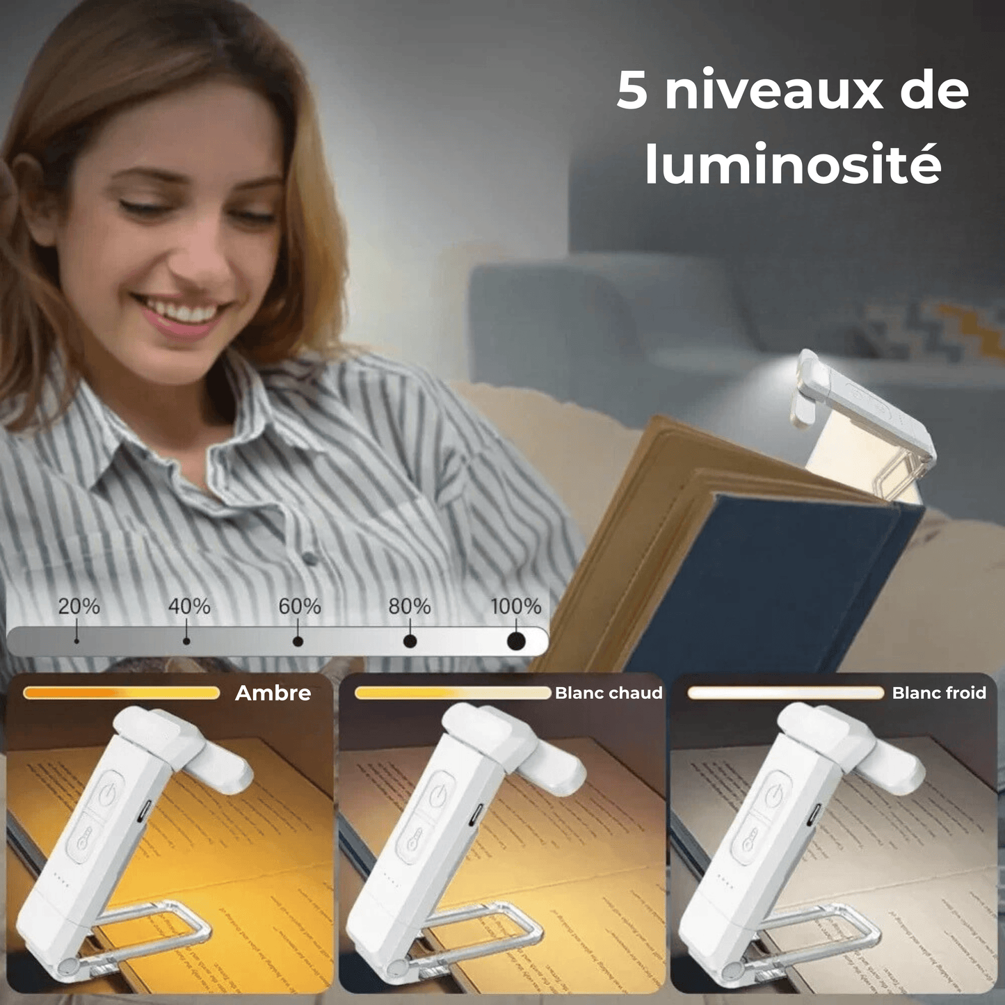 lampe de lecture pour livre 2 têtes caractéristiques 2 