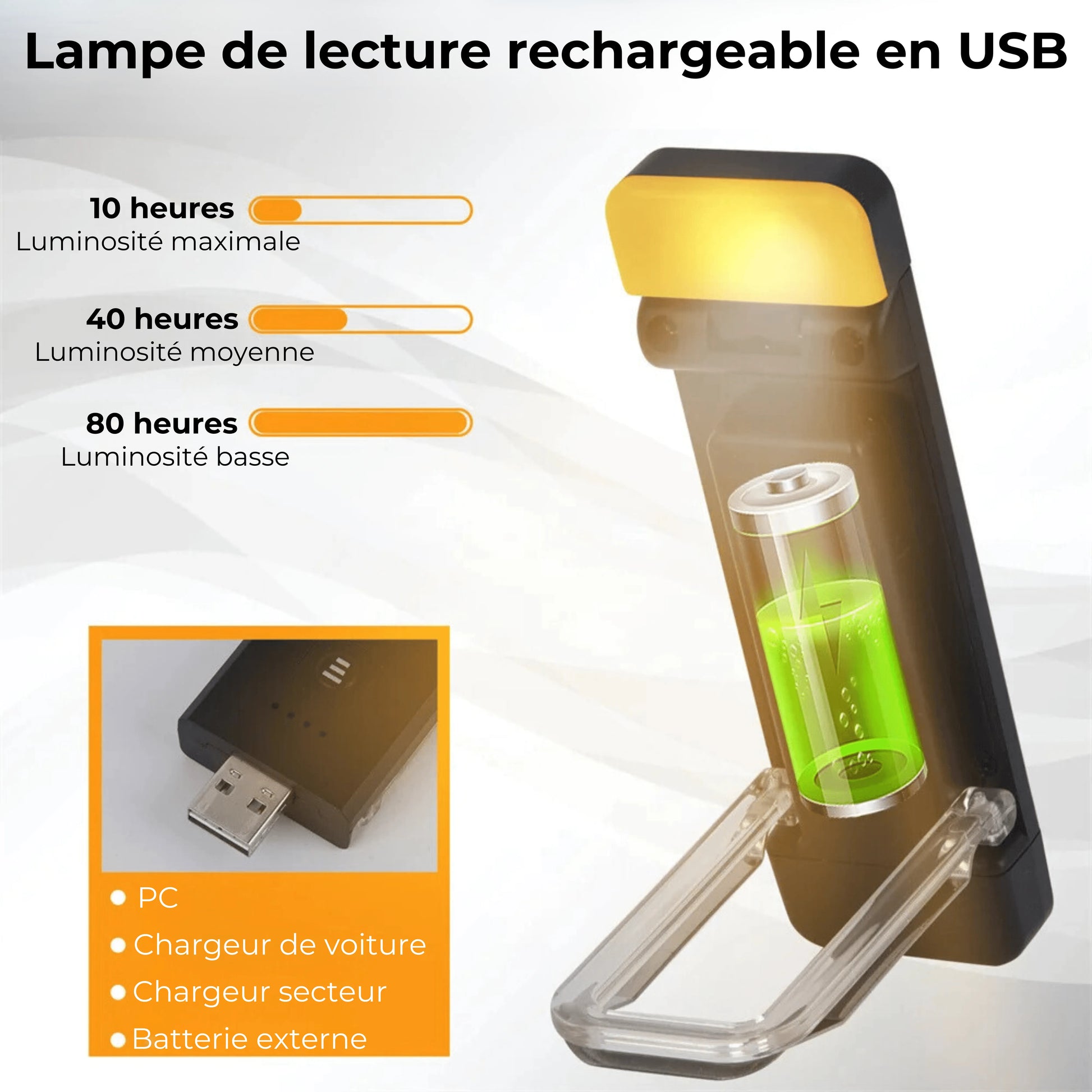 lampe de lecture pour livre caractéristiques