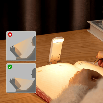 lampe de lecture pour livre classique utilisation
