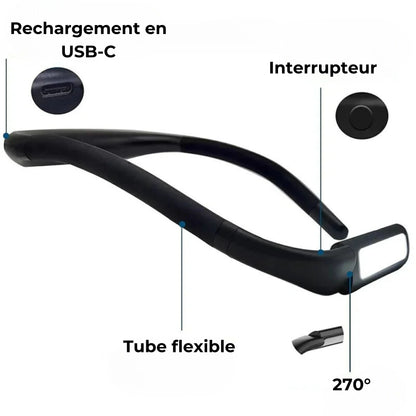 lampe de lecture tour de cou orientable caractéristiques