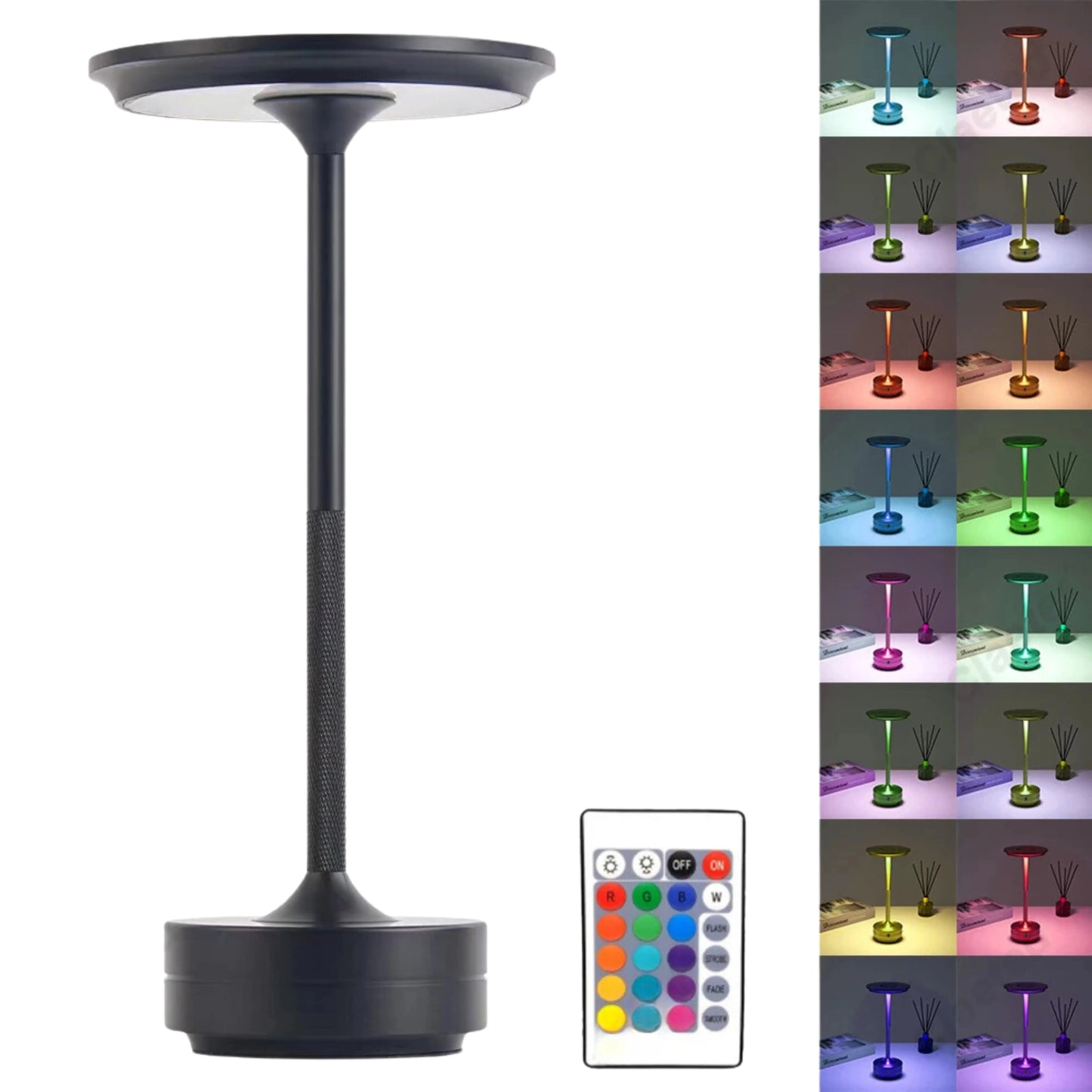 lampe de table sans fil rechargeable 16 couleurs 2