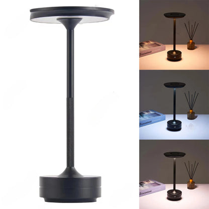 lampe de table sans fil rechargeable 3 couleurs 3 modes