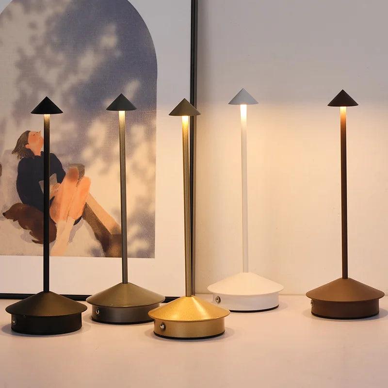 lampe de table sans fil rechargeable minimaliste 5 modèles