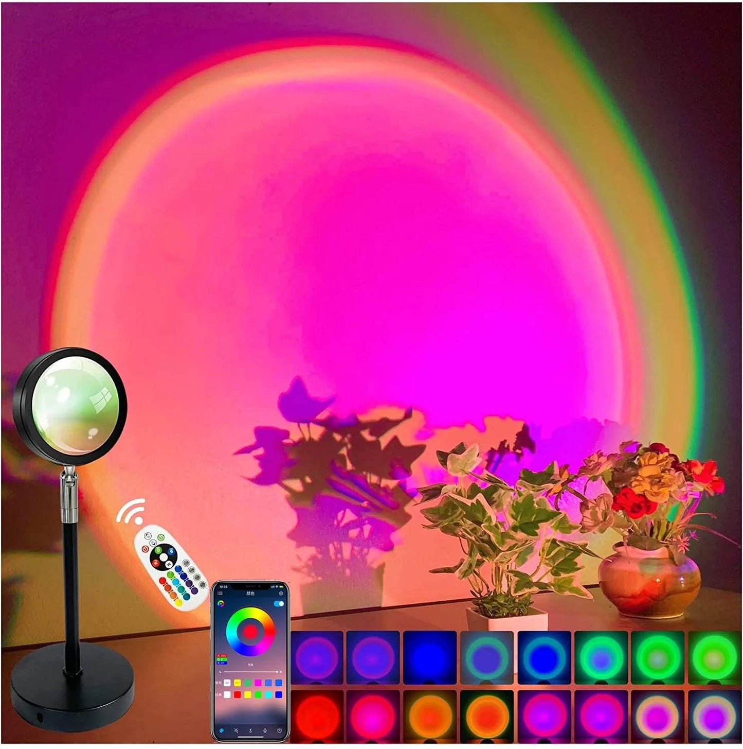 lampe effet coucher de soleil Bluetooth 2