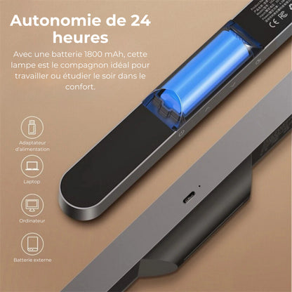 lampe magnétique de bureau autonomie