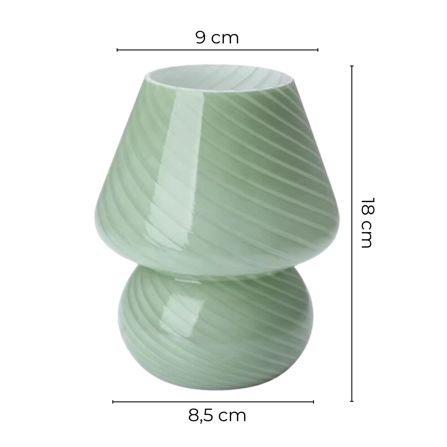 lampe murano vintage dimensions