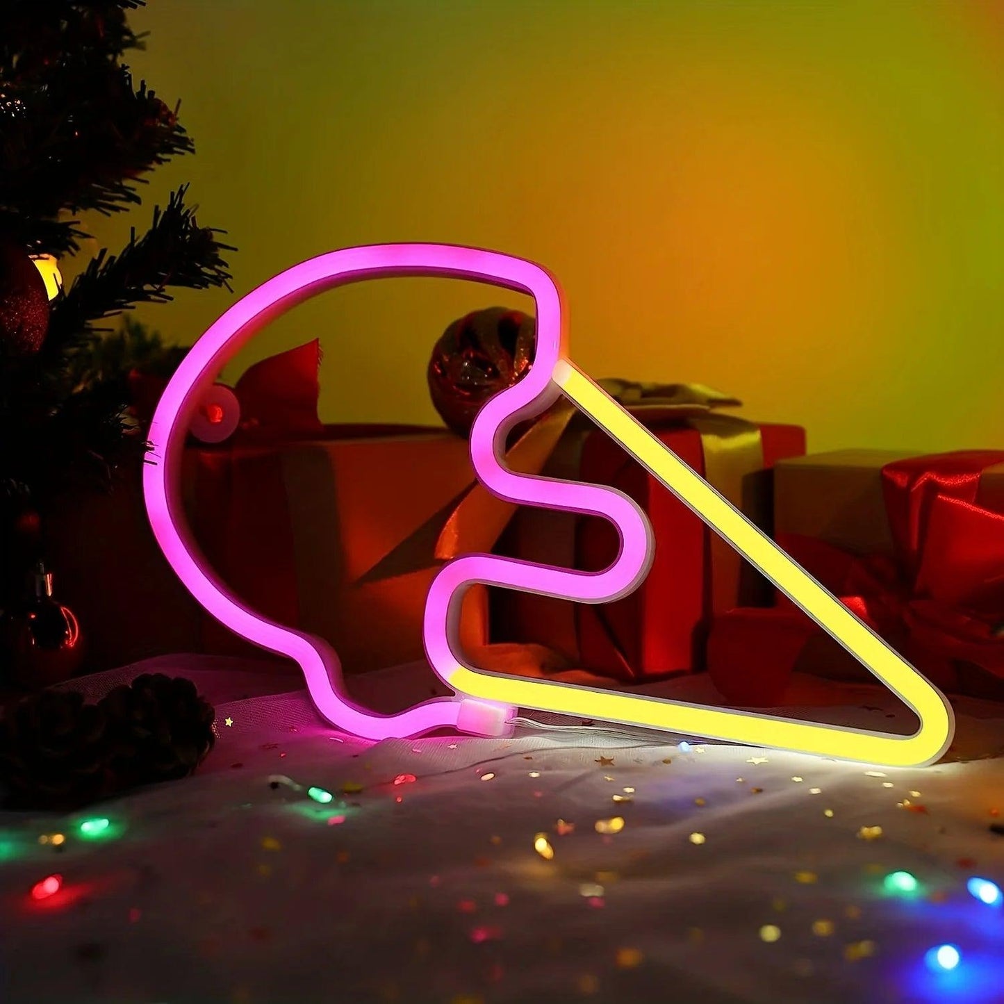 lampe à néon glace couchée