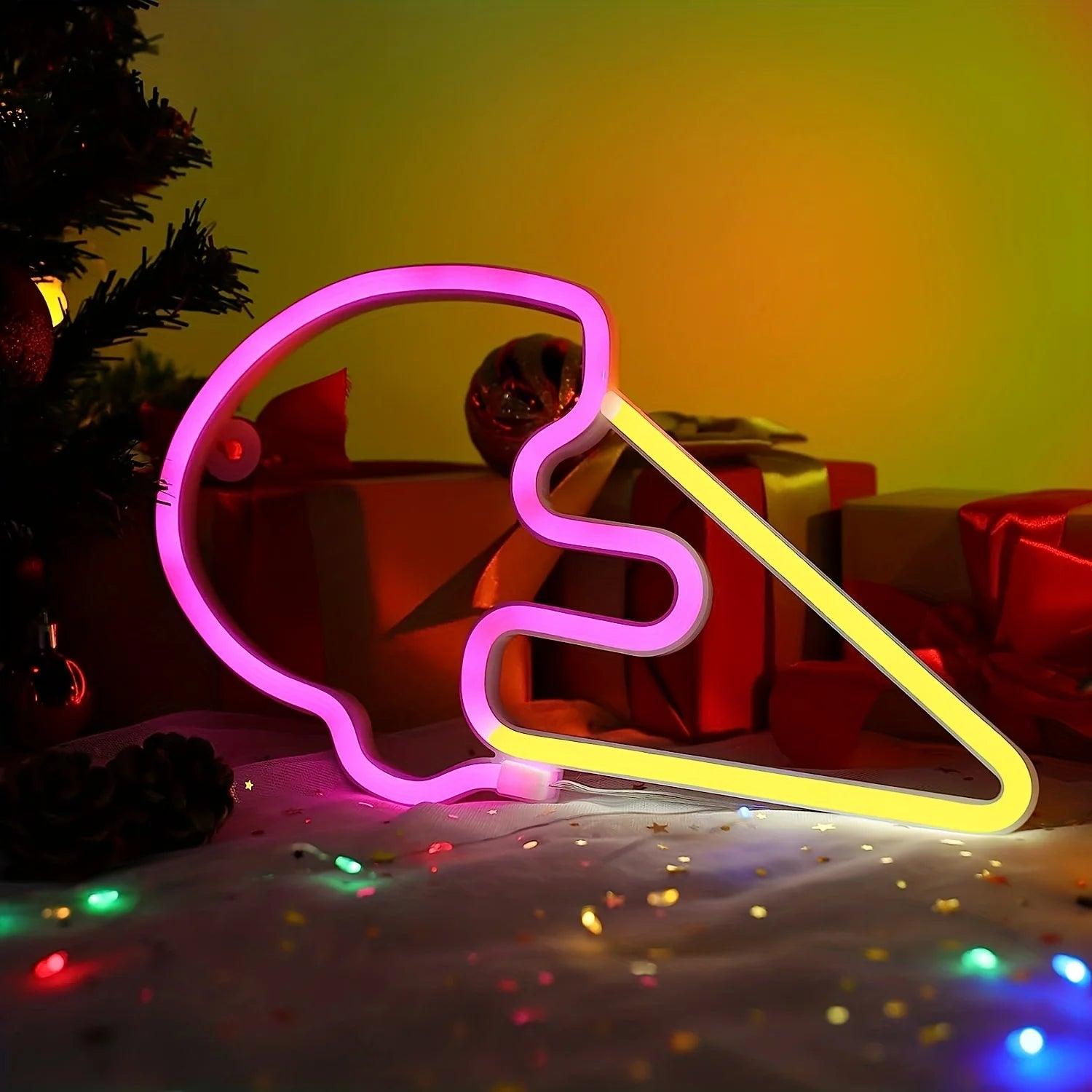 lampe à néon glace couchée