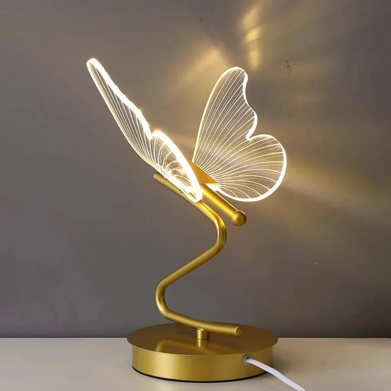 lampe papillon de dos