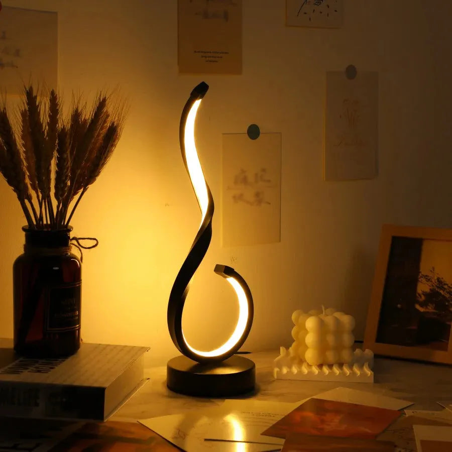 lampe spirale fer forgé de 3/4