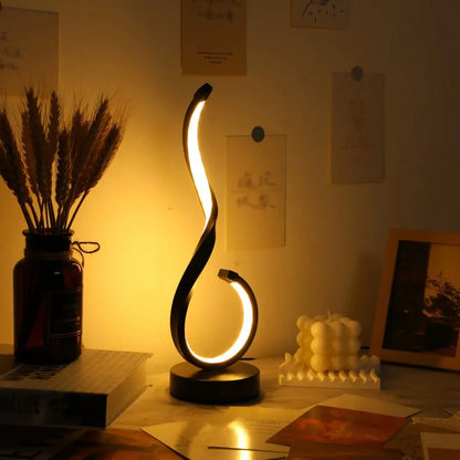 lampe spirale fer forgé de 3/4