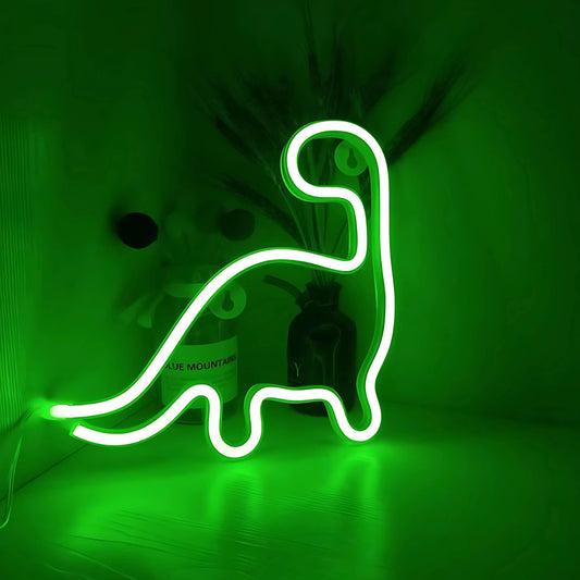 néon décoratif dinosaure