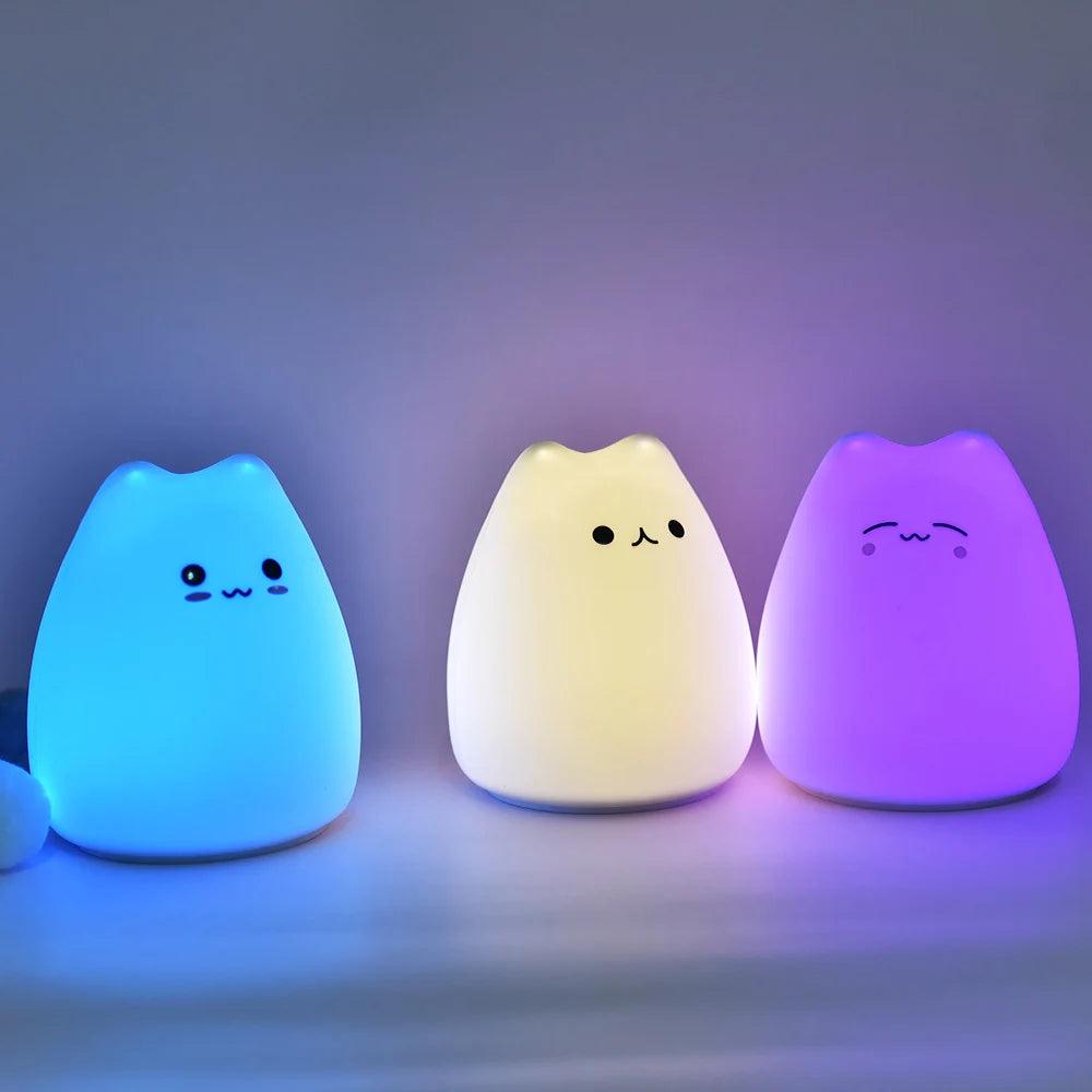 veilleuse chat 3 modèles
