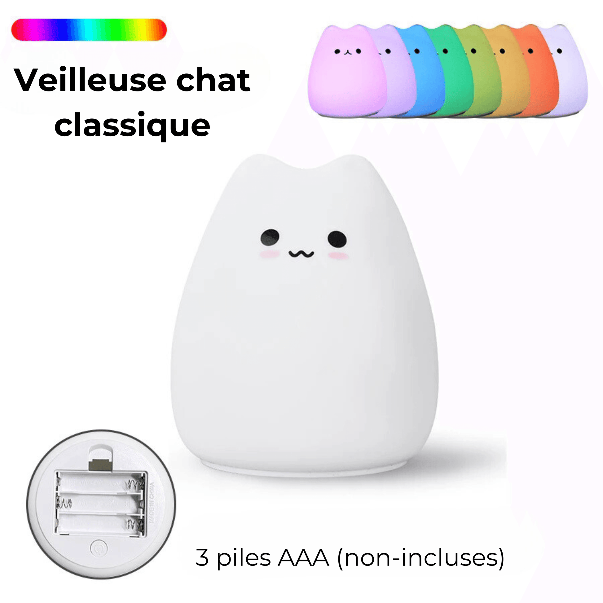 veilleuse chat classique