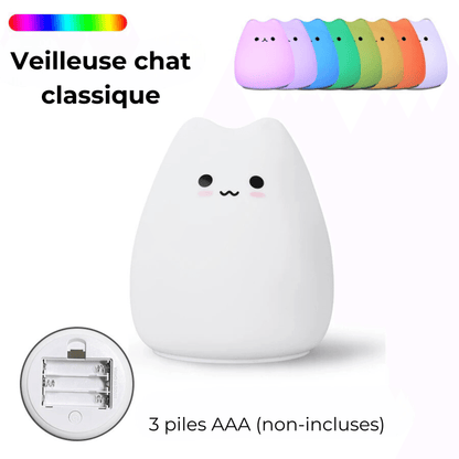 veilleuse chat classique