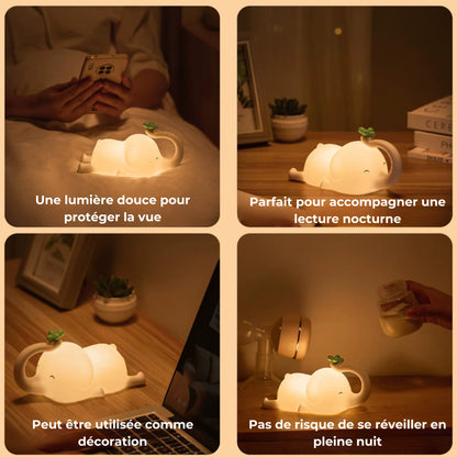veilleuse éléphant adaptée à tous les besoins